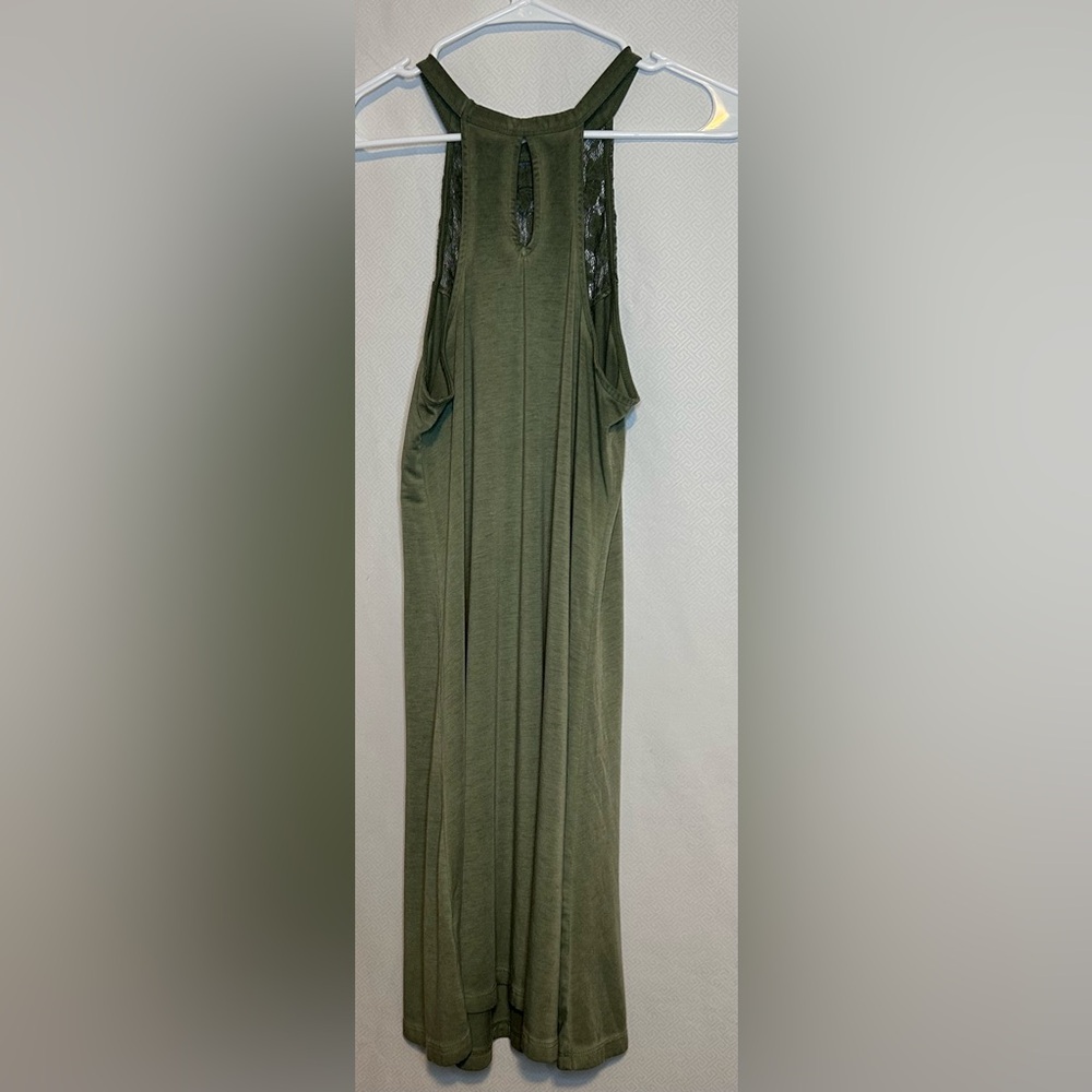 Mudd Olive Green Lace Halter Dress - Picture 2 of 10